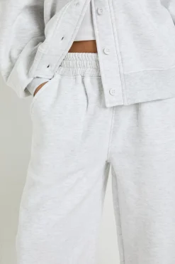 Ensemble de Jogging Petite avec Cardigan Boutonné et Pantalon Droit