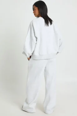 Ensemble de Jogging Petite avec Cardigan Boutonné et Pantalon Droit