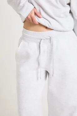 Ensemble De Jogging Petite Jambe Droite Taille Cintrée Épaules Dénudées