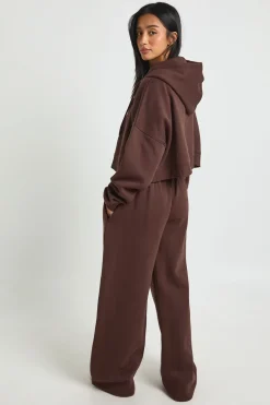Ensemble de Jogging 3 Pièces à Casynthétiqueche avec Top Court Ourlet Profond Petite Taille