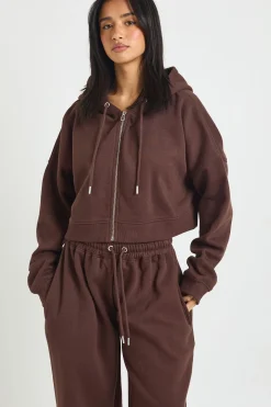Ensemble de Jogging 3 Pièces à Casynthétiqueche avec Top Court Ourlet Profond Petite Taille