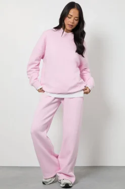 Ensemble de Jogging Sweat à Détail Col et Pantalon Large