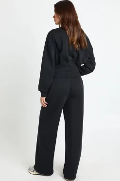 Ensemble De Jogging Sweat À Taille Cintrée Avec Boutonnage