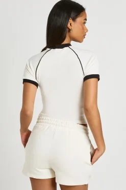 Ensemble De Jogging T-shirt Oversize Avec Détails Passepoilés