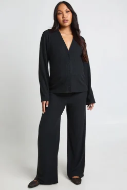 boohoo Ensemble De Maternité Cardigan Ample Côtelé Doux Et Pantalon Large< Loungewear