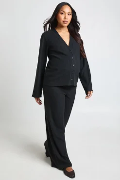 boohoo Ensemble De Maternité Cardigan Ample Côtelé Doux Et Pantalon Large< Loungewear