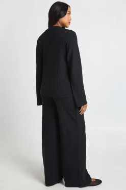 boohoo Ensemble De Maternité Cardigan Ample Côtelé Doux Et Pantalon Large< Loungewear
