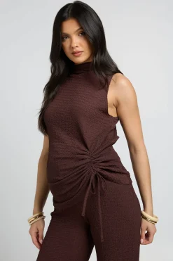 boohoo Ensemble De Maternité Haut Body Froncé Et Pantalon Large Assorti<Femme Ensembles