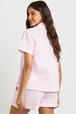 boohoo Ensemble De Plage Coordonné En Lin Avec Chemise À Nouer Devant<Femme Ensembles|Tenues De Plage