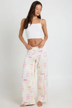 Ensemble De Pyjama Caraco Et Pantalon Imprimé Gâteaux Tall