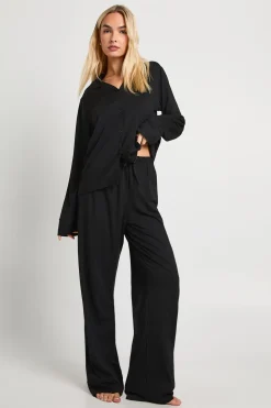 Ensemble De Pyjama Chemise Boutonnée Et Pantalon Toucher Doux
