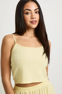 boohoo Ensemble De Pyjama Débardeur Pointelle Et Pantalon Large<Femme Pyjamas