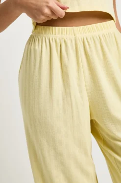 boohoo Ensemble De Pyjama Débardeur Pointelle Et Pantalon Large<Femme Pyjamas