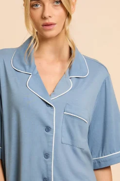 Ensemble De Pyjama En Jersey À Manches Courtes