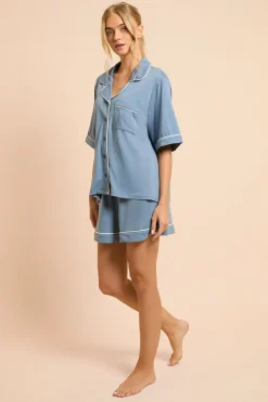 Ensemble De Pyjama En Jersey À Manches Courtes