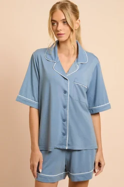 Ensemble De Pyjama En Jersey À Manches Courtes