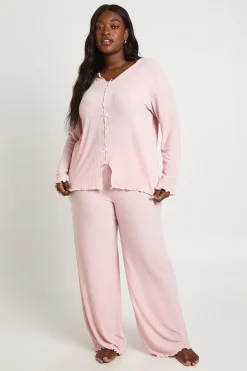 boohoo Ensemble De Pyjama Grande Taille En Jersey Avec Passepoil, Haut À Manches Courtes Et Short<Femme Looks Chocolat|Pyjamas