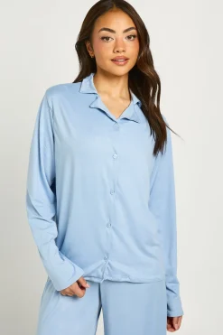 Ensemble De Pyjama Haut À Manches Longues Et Pantalon En Jersey Doux