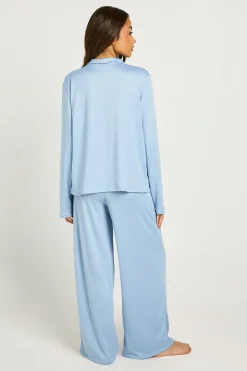 Ensemble De Pyjama Haut À Manches Longues Et Pantalon En Jersey Doux
