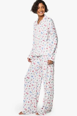 Ensemble De Pyjama Pantalon Et Haut À Manches Longues Imprimé Fruits Tall