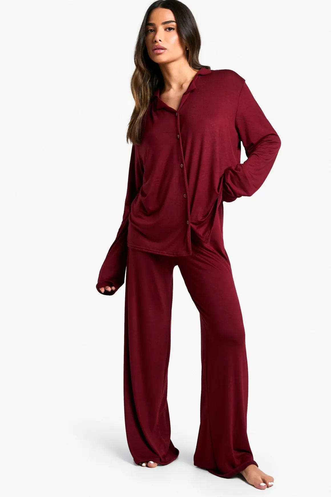 Ensemble De Pyjama Petite Chemise À Manches Longues Et Pantalon