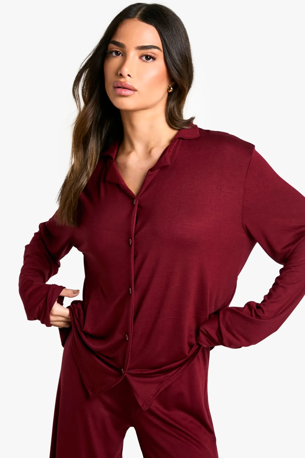 Ensemble De Pyjama Petite Chemise À Manches Longues Et Pantalon