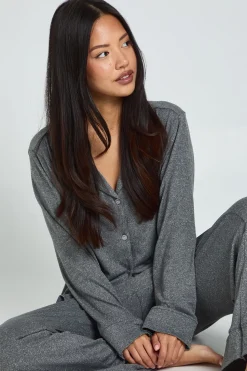 Ensemble De Pyjama Petite Chemise Et Pantalon À Boutons En Tissu Doux