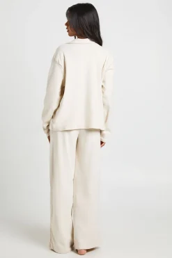 Ensemble De Pyjama Super Doux Haut À Manches Longues Et Pantalon