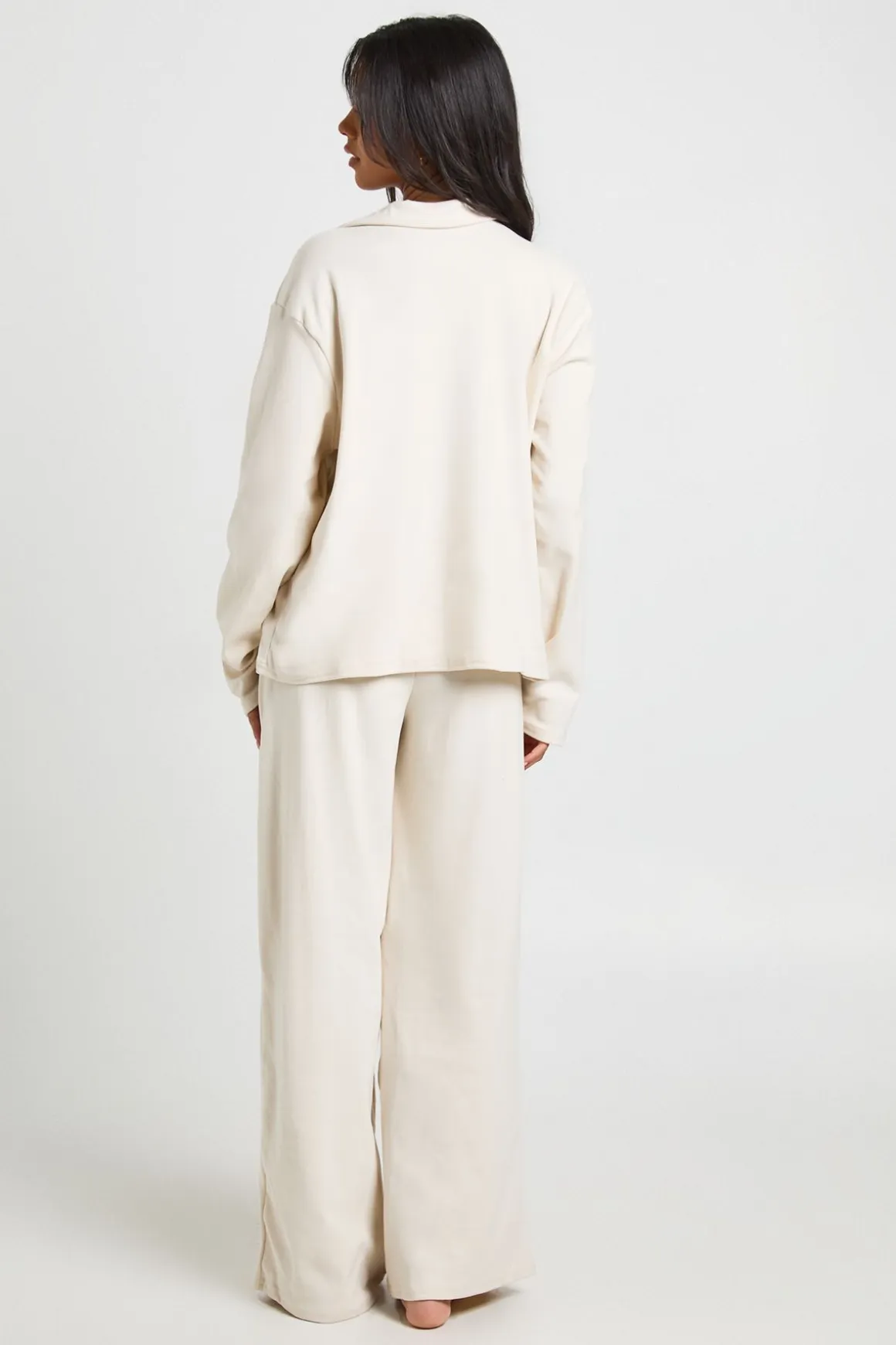 Ensemble De Pyjama Super Doux Haut À Manches Longues Et Pantalon