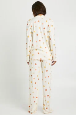 Ensemble De Pyjama Tall Chemise À Manches Longues Et Pantalon Imprimé Citrouilles Halloween