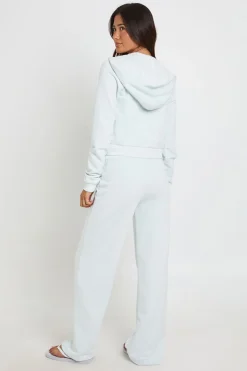 Ensemble De Survêtement Avec Sweat À Casynthétiqueche Zippé Ajusté En Molleton Bouclette Et Pantalon De Jogging Droit