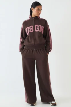 Ensemble De Survêtement Bomber Dsgn Studio Avec Col Montant Zippé Et Bandes Latérales