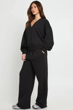 Ensemble de Survêtement Cardigan Boutonné et Jogging Droit