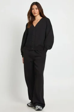 Ensemble de Survêtement Cardigan Boutonné et Jogging Droit