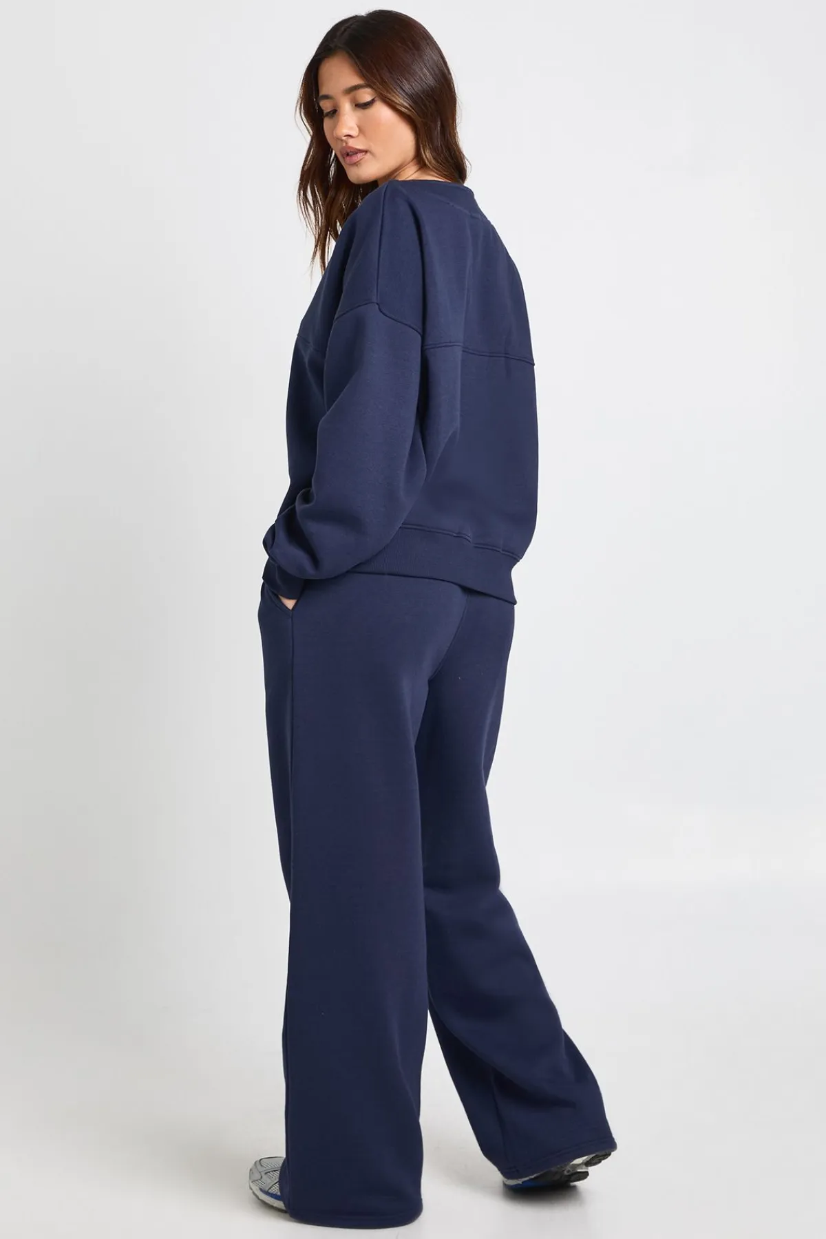boohoo Ensemble de Survêtement Cardigan Sweat à Boutons et Jogging Jambes Droites<Femme Survêtements|Survêtements