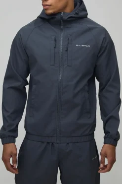 Ensemble De Survêtement À Casynthétiqueche Col Montant Zippé Raglan M Star Soft Shell Coupe Décontractée