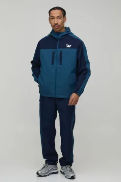 Ensemble De Survêtement À Casynthétiqueche Coupe Regular Avec Panneaux Soft Shell Et Fermeture Éclair Col Montant M Star