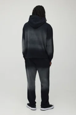Ensemble De Survêtement À Casynthétiqueche Oversize Avec Panneaux Effet Délavé