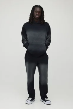 Ensemble De Survêtement À Casynthétiqueche Oversize Avec Panneaux Effet Délavé