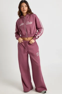 boohoo Ensemble De Survêtement À Casynthétiqueche Zippé Avec Bandes Latérales Ath Dept<Femme Survêtements|Survêtements