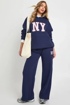 boohoo Ensemble de Survêtement à Casynthétiqueche avec Appliqué NY<Femme Survêtements|Survêtements