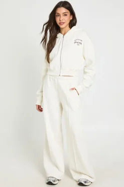boohoo Ensemble De Survêtement À Casynthétiqueche Zippé Brodé Girls Club<Femme Survêtements|Survêtements