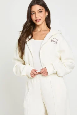 boohoo Ensemble De Survêtement À Casynthétiqueche Zippé Brodé Girls Club<Femme Survêtements|Survêtements