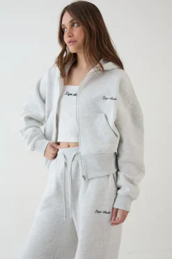 DSGN Studio Ensemble De Survêtement À Casynthétiqueche Court Ample Avec Ourlet Profond Et Fermeture Éclair<Femme Survêtements|Survêtements