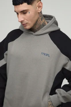 Ensemble De Survêtement À Casynthétiqueche Oversize Ample Avec Détails De Coutures Pour Homme Grand