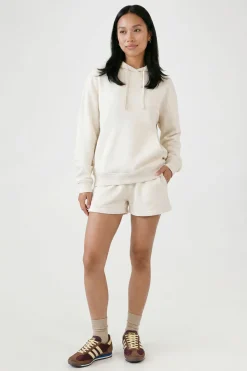 Ensemble De Survêtement Court Oversize À Casynthétiqueche En Molleton Doux Bouclette