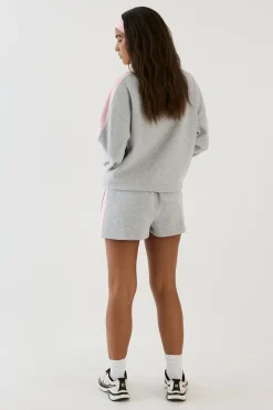 DSGN Studio Ensemble De Survêtement Court Bomber À Col Montant Zippé Et Bandes Latérales<Femme Survêtements|Survêtements