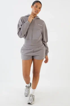 Ensemble De Survêtement Court Dsgn Studio Avec Sweat À Casynthétiqueche Court Boxy Zippé
