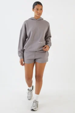 boohoo Ensemble De Survêtement Court À Casynthétiqueche Zippé Coupe Boxy À Détails À Pois<Femme Survêtements|Survêtements