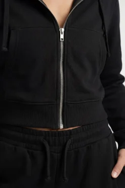 Ensemble De Survêtement En Molleton Bouclette Avec Sweat À Casynthétiqueche Zippé Ajusté Et Pantalon De Jogging
